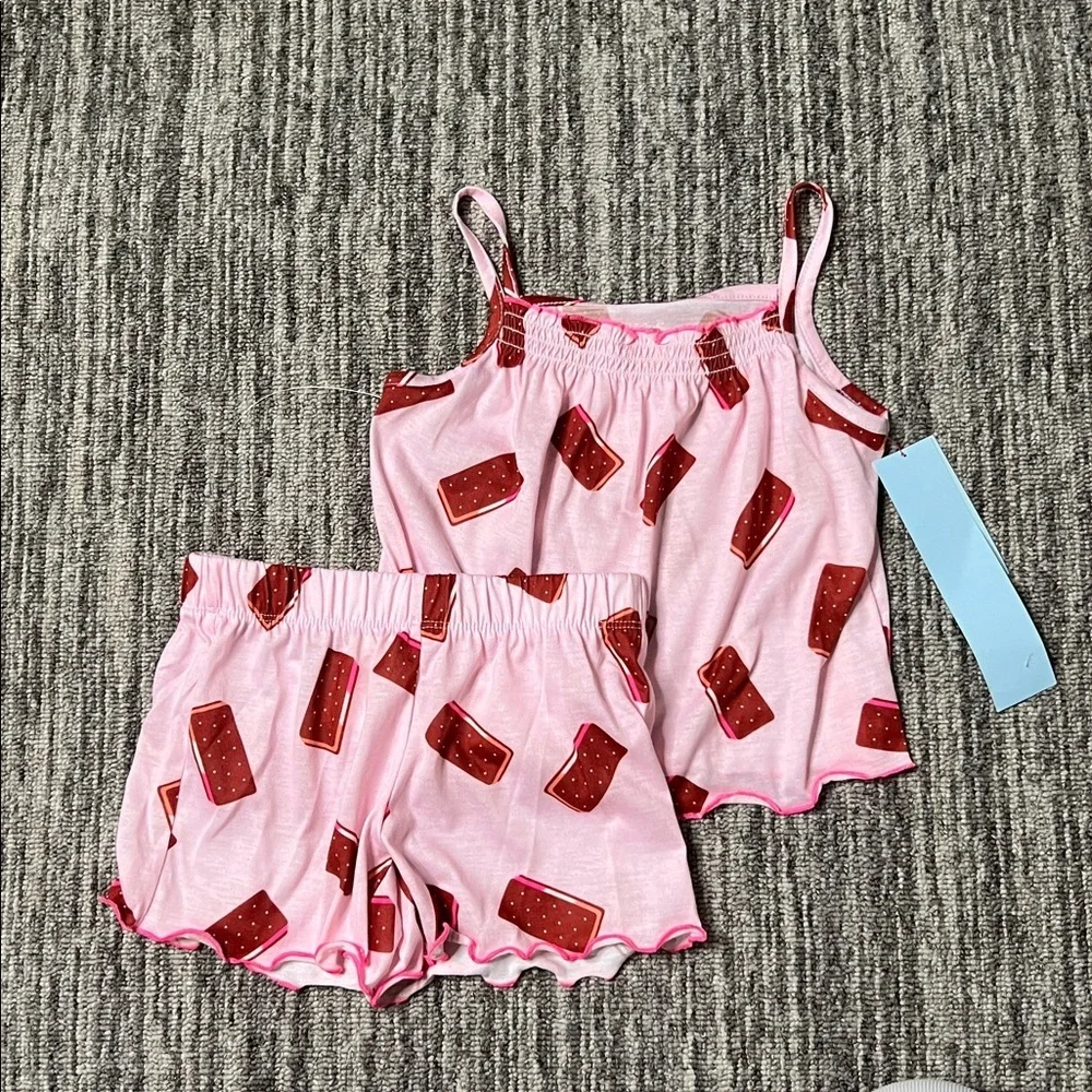 Cst & Jack - Ice Cream Sandwich Print Kids Pajamas Size XS (4/5)